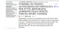 Tourism in the Veneto Region - hospitality for everyone: hotel restaurants, Venetian villas, parks, sports, Venice